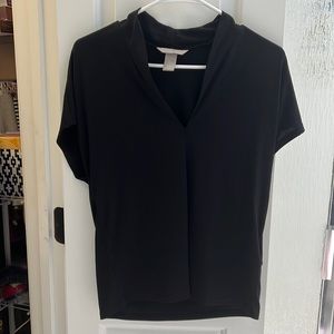 H&M Black Blouse - Short-sleeve Shell - Size S